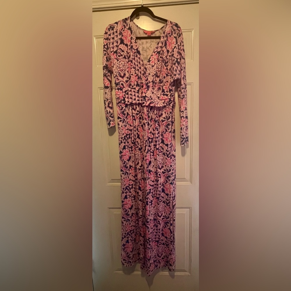 Lilly Pulitzer Nichola Maxi, Indigo Love You Bunches XL
